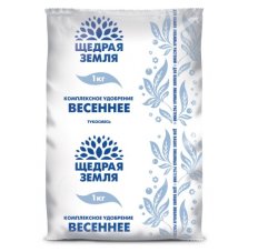 Удобрение минеральное сухое Щедрая земля НЦС тукосмесь Весеннее 1кг. (20шт.)