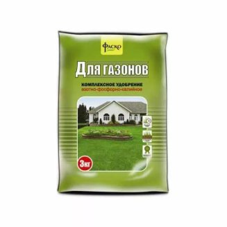 Удобрение минеральное гранулированное сухое Фаско® Газонное 3кг.
