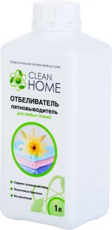 Отбеливатель пятновыводитель для любых тканей 1л CLEAN HOME
