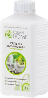 Гель для мытья посуды универсальный (запасной блок) 1л CLEAN HOME