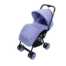 Коляска прогулочная EVERFLO E-501 (легковесная, склад.одним движением, перк.ручка) фиолетов